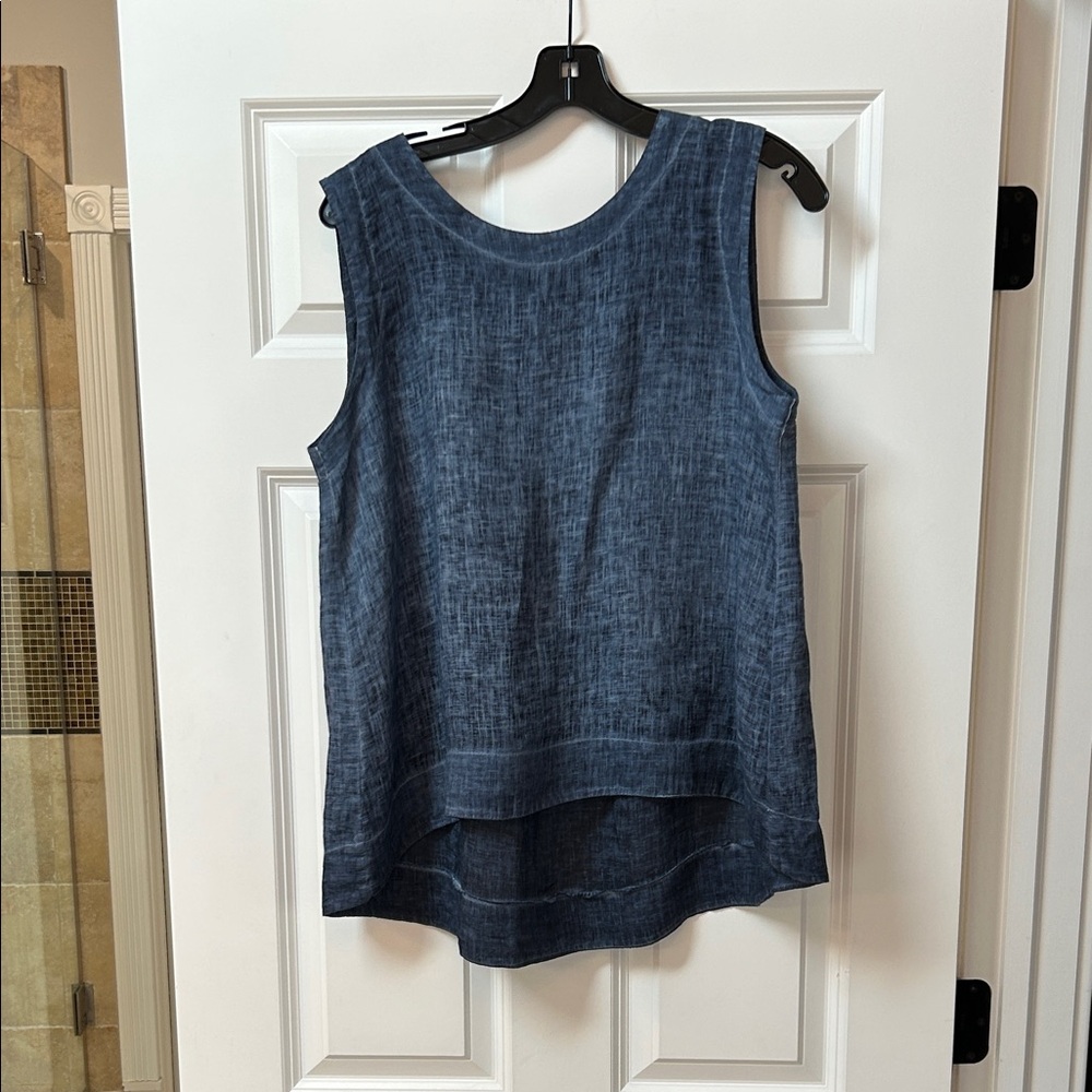 Stylish Sleeveless Denim Tank Top